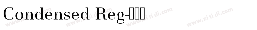 Condensed Reg字体转换